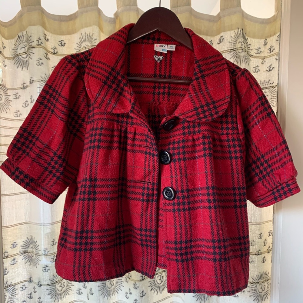 Roxy plaid jacket